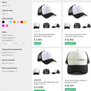 Tienda en linea de gorras de Addacor