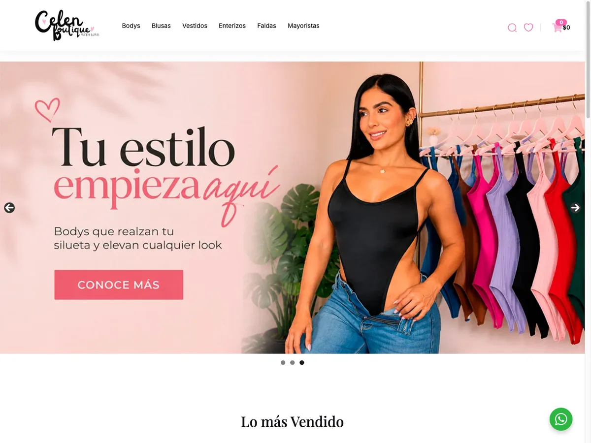 Tienda en linea de moda femenina Celen Boutique