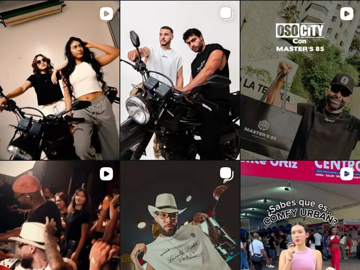 Feed de Instagram de Masters 85