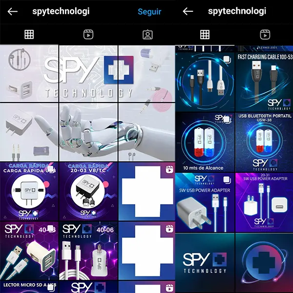 Feed de Instagram de Spy Technology